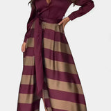 ALIONNE – Striped Maxi Dress