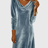 Zsófia - Relaxed-Fit Velour Dress