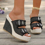 Atelier | Worn-Edge Wedge Sandals