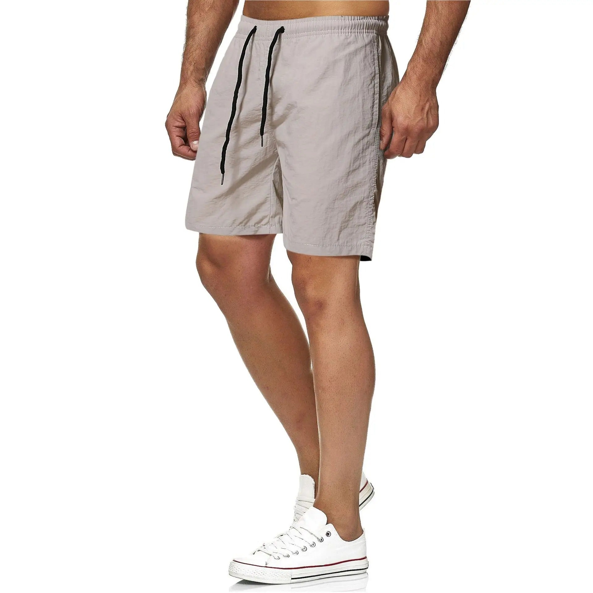 Heidi-Mode | Quick Dry Solid Color Men's Swim Trunks