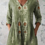 Elise | Long V-Neck Blouse