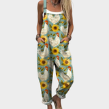Printed work jumpsuit