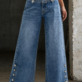 Mia | High-Waisted Split Jeans