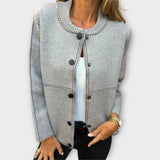 Emese - Elegant sweater in gray