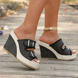 Atelier | Worn-Edge Wedge Sandals
