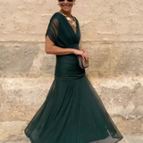Louise | Elegáns Maxi Ünnepi Ruha V-alakú Kivágással