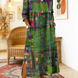 Manuela | Ethnic Patchwork Denim Dress