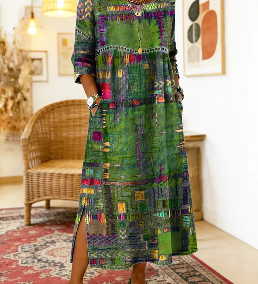 Manuela | Etnikai patchwork farmer ruha
