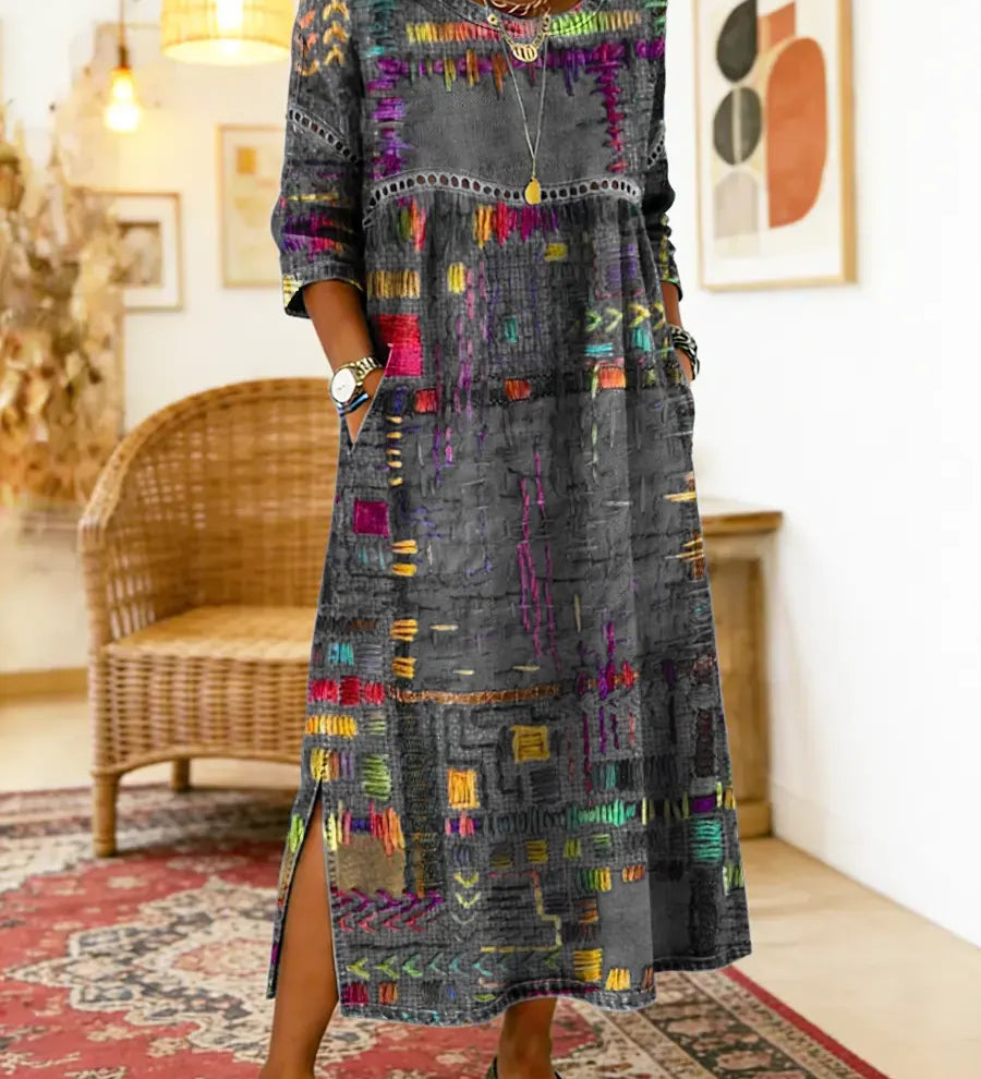 Manuela | Etnikai patchwork farmer ruha