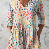 Pauline | Long V-Neck Blouse