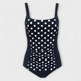 Retro One-Piece Thick Swimsuit