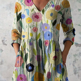 Louise | Long V-Neck Blouse