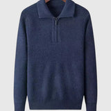 Levente - Kashmir Thin Quarter Zip Sweater Gstaad