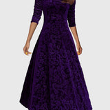 Nancy - Festive Velour Elegance Dress