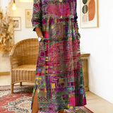 Manuela | Ethnic Patchwork Denim Dress