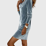 Zsófia - Relaxed-Fit Velour Dress