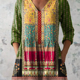 Emilie | Long V-Neck Blouse
