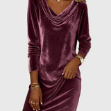 Zsófia - Relaxed-Fit Velour Dress