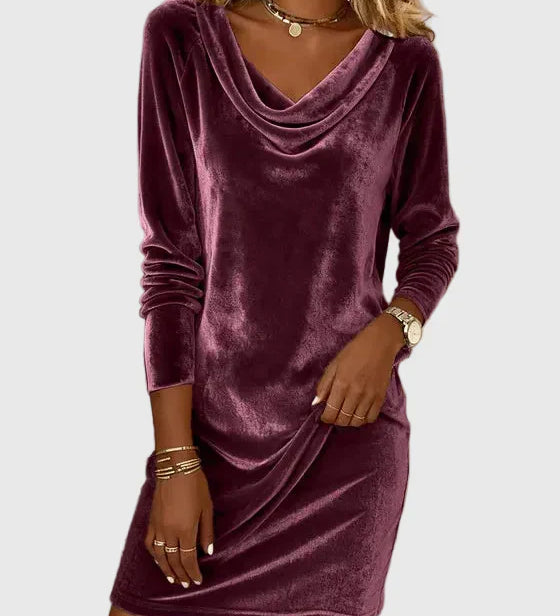 Zsófia - Relaxed-Fit Velour Dress