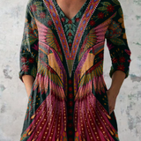 Manon | Long V-neck Blouse