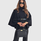 LEA - Stylish jacket with butterfly sleeves and a belt