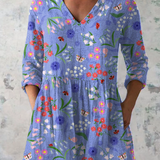 Aline | Long V-Neck Blouse