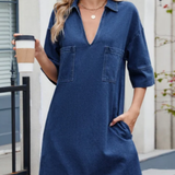 Jade | Comfortable Denim Dress