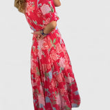 Minelda – Floral V-Neck Dress