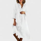 Isa - Cotton-linen Dress