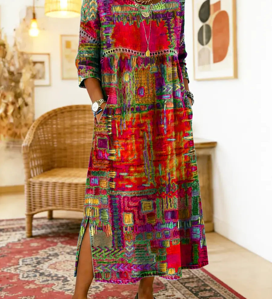 Manuela | Etnikai patchwork farmer ruha
