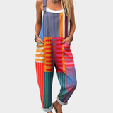Printed work jumpsuit