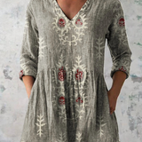 Elise | Long V-Neck Blouse