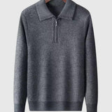 Levente - Kashmir Thin Quarter Zip Sweater Gstaad