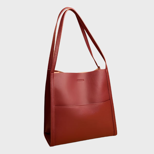 Classic leather shoulder bag