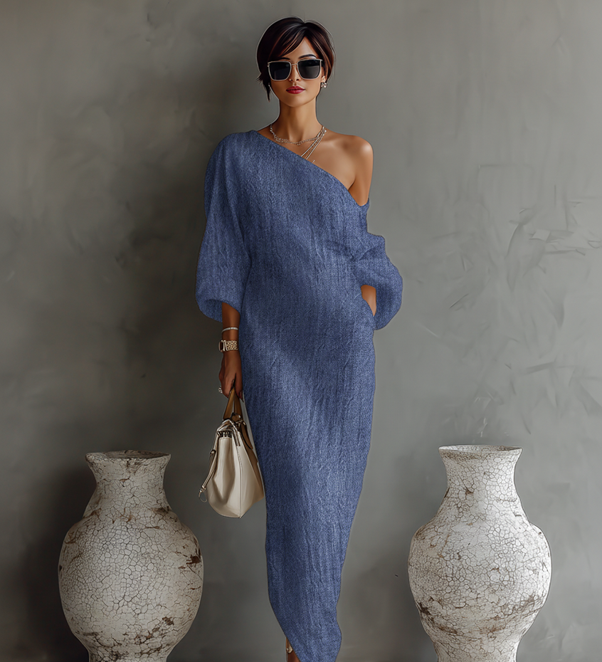 Strapless Canvas Dress in Ivory