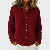 Elaine - Classic Button-Up Knit Cardigan