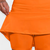 High waisted shorts with skirt