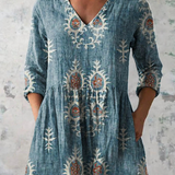 Elise | Long V-Neck Blouse