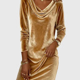 Zsófia - Relaxed-Fit Velour Dress