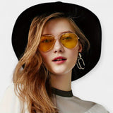 Retro Mirrored Lens Sunglasses