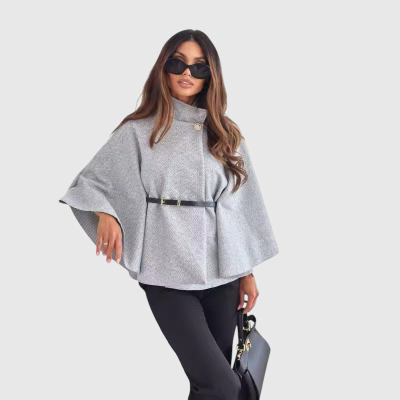 LEA - Stylish jacket with butterfly sleeves and a belt