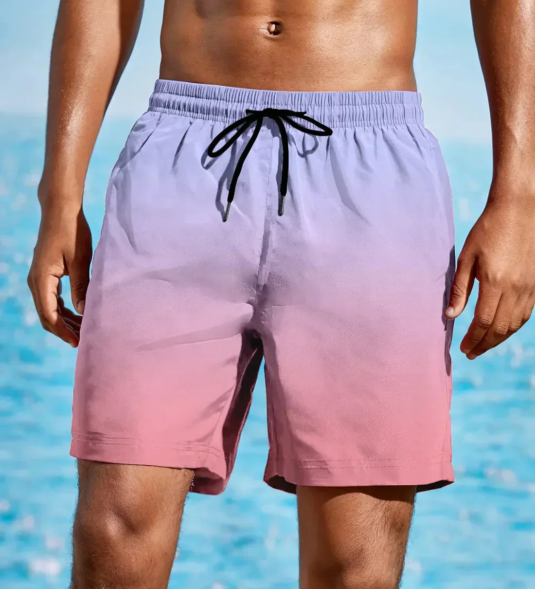 Gradient beach shorts