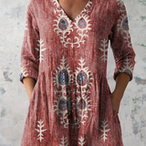 Elise | Long V-Neck Blouse