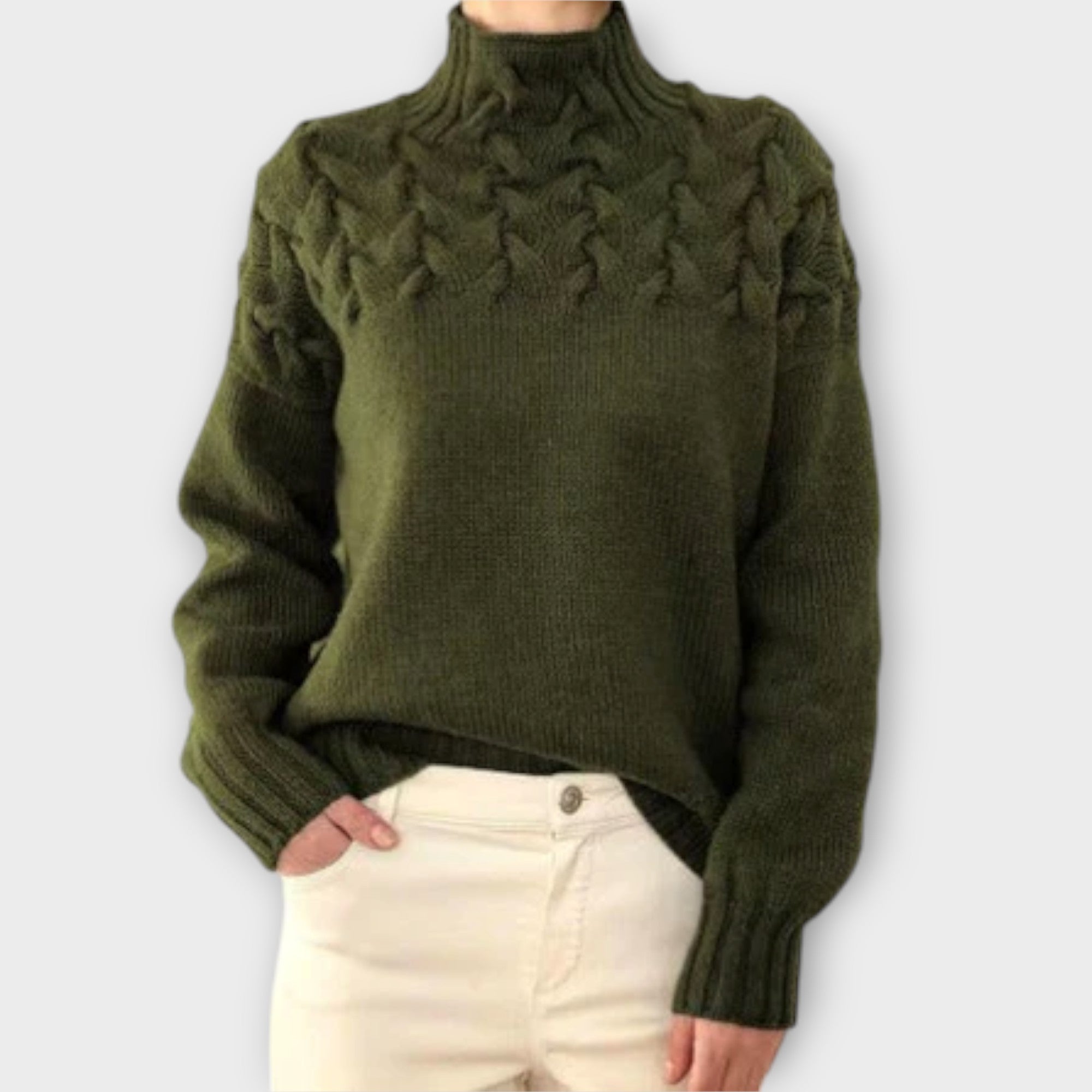 Eve - Women's sweater with detailed knit pattern