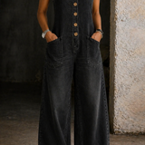 Bethany | Retro mosott pamut farmer overallok