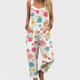 Printed work jumpsuit