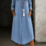 Helen | Stylish and Comfortable Long Denim Dress