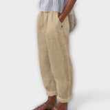 Klara - Soft-waisted trousers with side pockets