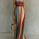 Colorful Long Sleeveless Dress