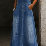 Savannah | Retro hosszú farmer ruha